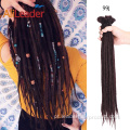 Dreadlocks sintéticos feitos à mão com 10 cores de extensões de cabelo